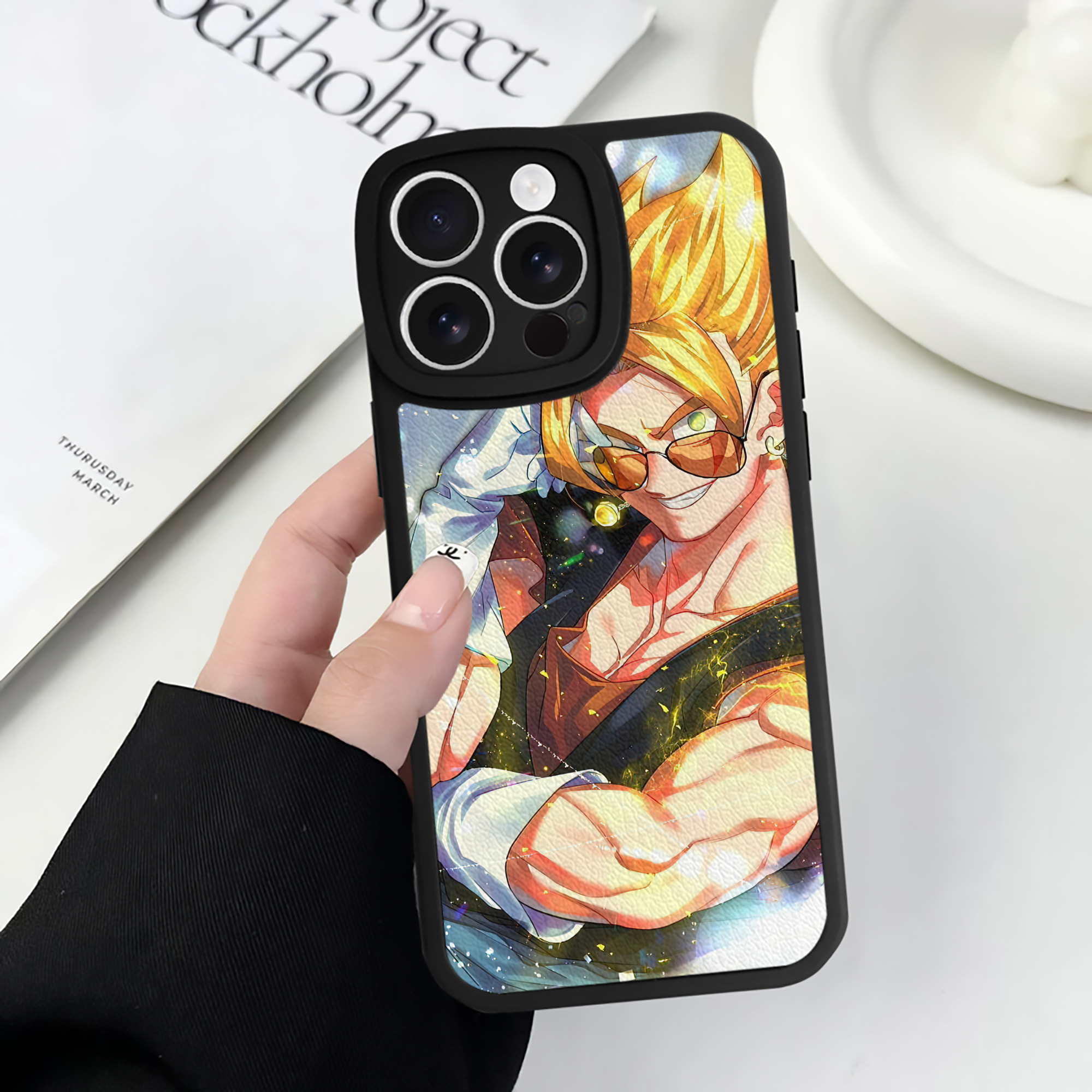 （画像用） ドラゴンボール DRAGON BALL 【iPhone 16シリーズ対応】シリコンスマホケース（レザー調） 材質：シリコン
